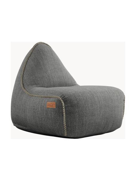 Fauteuil de jardin Cobana, Tissu gris foncé, larg. 80 x prof. 96 cm