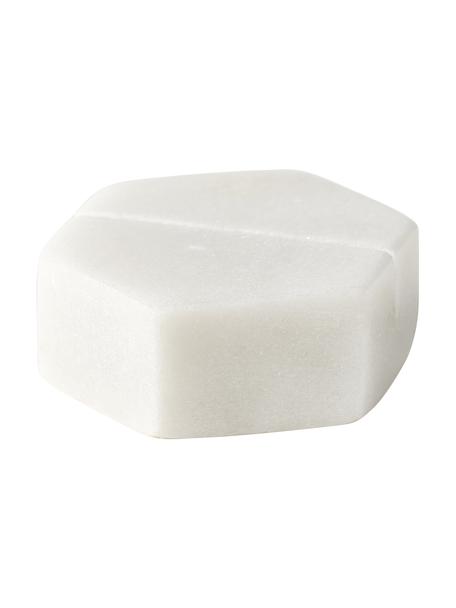 Portacarte in marmo Agata 6 pz, Marmo, Bianco marmorizzato, Larg. 4 x Alt. 1 cm