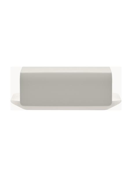 Botervloot Mattina, Deksel: edelstaal 18/10 met epoxy, Pot: porselein, Greige, wit, B 21 x H 7 cm