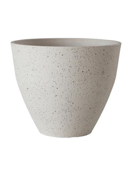 Osłonka na doniczkę Altea, Proszek kamienny z recyklingu, tworzywo sztuczne, sklejka, Biały, Ø 35 x W 29 cm