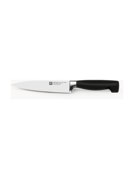 Coltello da carne Four Star, Manico: plastica, Argentato, nero, Lung. 29 cm