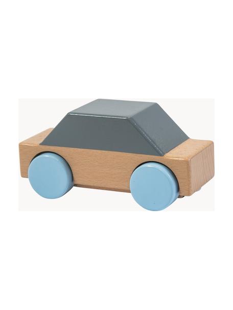 Voiture de jeu Woodland, Bois de hêtre, Bleu ciel, gris-bleu, bois clair, larg. 14 x haut. 7 cm