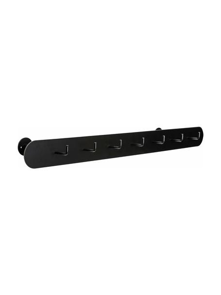 Metall-Garderobenleiste Hack, Stahl, beschichtet, Schwarz, B 80 x H 7 cm