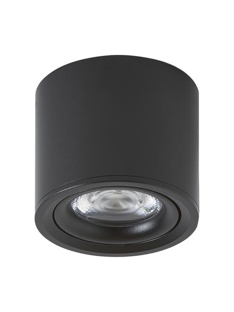 Stropná bodová LED lampa Alivia, Kov s práškovým náterom, Čierna, Ø 9 x V 7 cm
