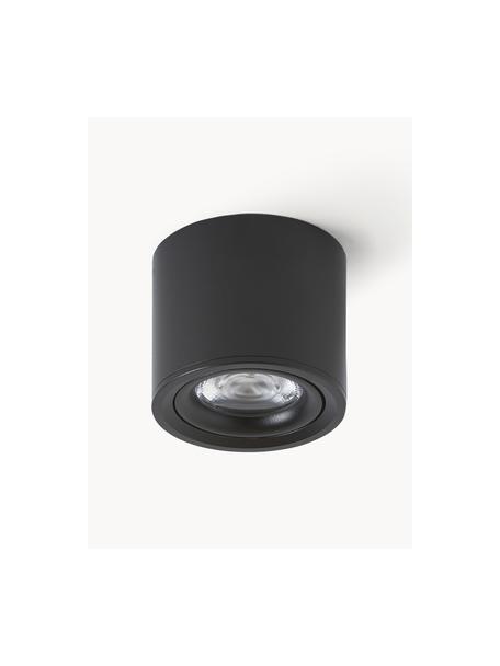 LED plafondspot Alivia, Gepoedercoat metaal, Zwart, Ø 9 x H 7 cm