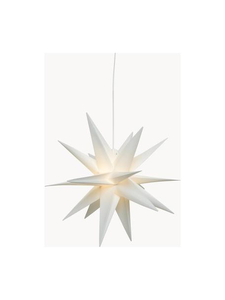 Étoile lumineuse LED à piles Zing, Plastique, Blanc, Ø 30 cm