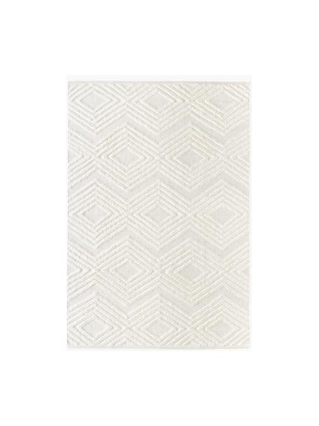 Ręcznie tkany dywan z bawełny Ziggy, 100% bawełna, Kremowobiały, S 160 x D 230 cm (Rozmiar M)