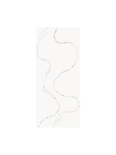 Guirlande lumineuse LED à piles Bela, long. 525 cm, blanc chaud, Plastique, Couleur argentée, long. 525 cm