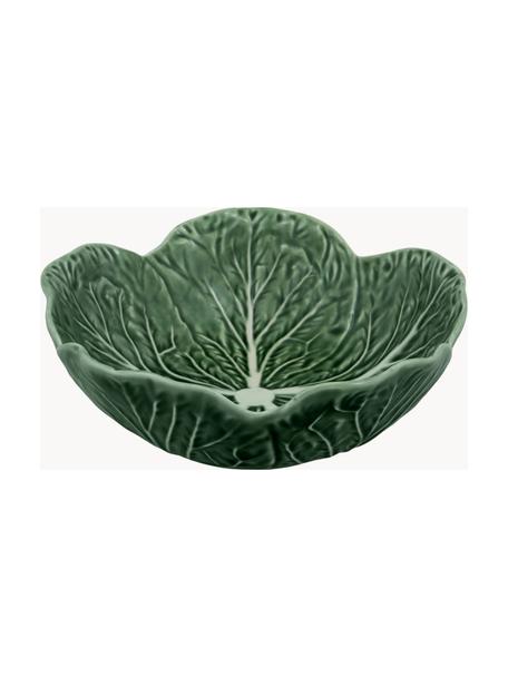 Bols peints à la main Cabbage, 2 pièces, Grès cérame, Vert foncé, Ø 18 x haut. 6 cm