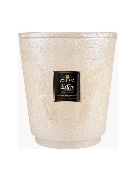 Candela profumata con cinque stoppini fatta a mano Japonica Collection (Santal, Vaniglia Bourbon e Oud), Contenitore: vetro, Santal, Vaniglia Bourbon Francese e Oud, Larg. 25 x Alt. 30 cm