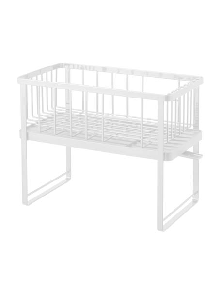 Égouttoir réglable en hauteur Tower, Blanc, larg. 41 x long. 33 cm
