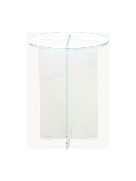 Runder Beistelltisch Iris mit Glasplatte, Tischplatte: Glas, gehärtet, Gestell: Glas, gehärtet, Transparent, Ø 35, H 45 cm