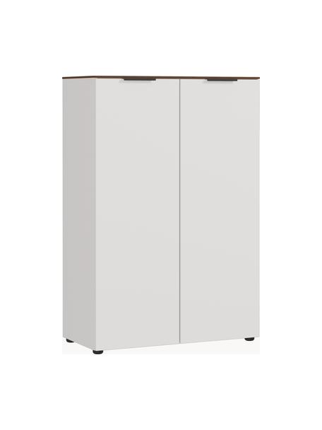 Armoire de bureau Ancona, Beige clair, bois effet noyer, larg. 81 x haut. 120 cm
