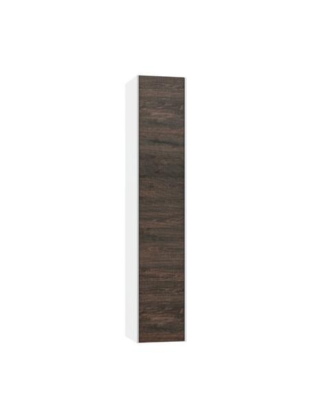 Szafka łazienkowa Ago, Korpus: płyta wiórowa pokryta fol, Biały, o wyglądzie drewna jesionowego, S 25 x W 130 cm