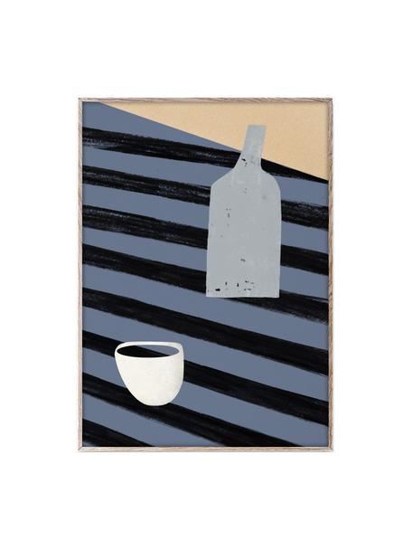 Poster SDO 05, 210 g de papier mat de la marque Hahnemühle, impression numérique avec 10 couleurs résistantes aux UV, Tons bleus, noir, larg. 50 x haut. 70 cm