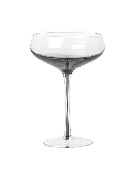 Mondgeblazen champagneglazen Smoke met kleurverloop, 4 stuks, Glas, Transparant, fumé, Ø 11 x H 16 cm