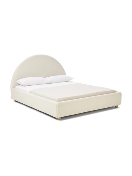 Čalouněná postel Ebba, Béžová, Š 140 cm, D 200 cm