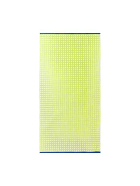 Ręcznik plażowy z bawełny Fancy, Limonkowy zielony, S 90 x D 170 cm