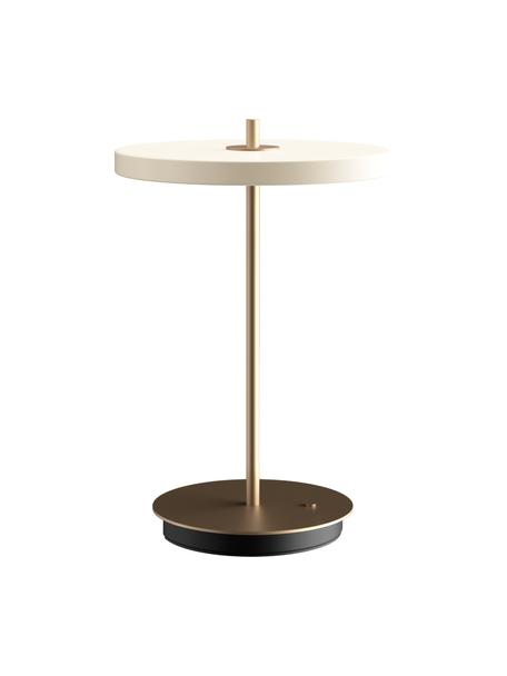 Malá stmívatelná přenosná stolní LED lampa Asteria, Béžová, Ø 20 cm, V 31 cm