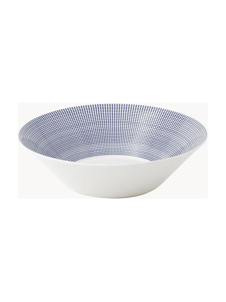Misa z porcelany Pacific Blue, Porcelana, Biały, ciemny niebieski, Ø 29 cm