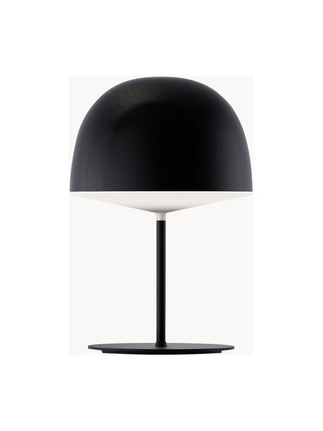 Lampada da tavolo fatta a mano Chesire, Paralume: metallo rivestito, plasti, Struttura: metallo verniciato, Nero, bianco, Ø 35 x Alt. 53 cm