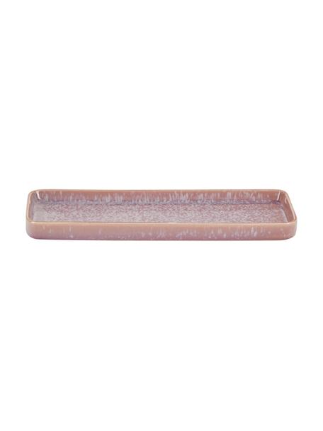 Keramický tác Mineral, Keramika, Fialová, růžová, D 27 cm, Š 10 cm
