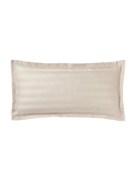 Povlaky na polštáře z bavlněného saténu Willa, 2 ks, Taupe, Š 40 cm, D 80 cm