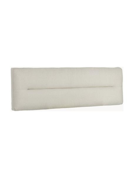 Tête de lit rembourrée en bouclette Sleep, Tissu bouclé blanc, larg. 180 x haut. 60 cm