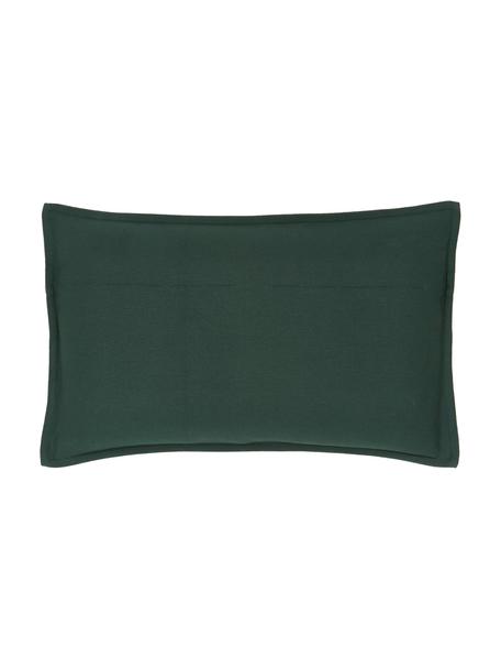 Federa arredo in cotone verde scuro Mads, 100% cotone, Verde, Larg. 30 x Lung. 50 cm