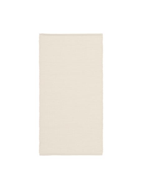 Tapis en laine tissé main Amaro, Blanc crème, larg. 80 x long. 150 cm (taille XS)