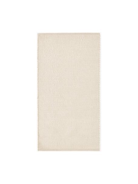 Tapis en laine tissé main Amaro, Blanc crème, beige, larg. 80 x long. 150 cm (taille XS)