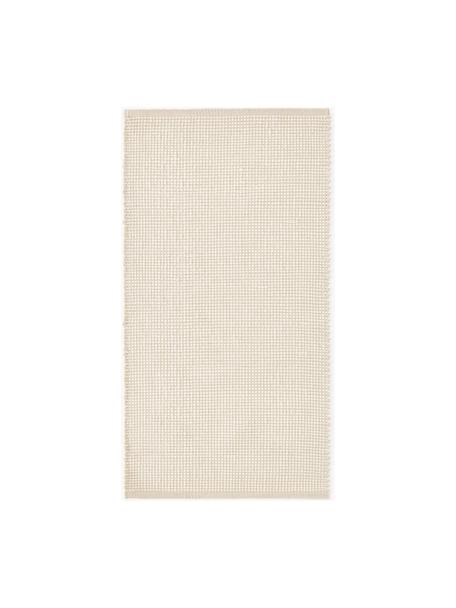 Tappeto in lana tessuto a mano Amaro, Retro: 100% cotone Nel caso dei , Bianco crema, beige, Larg. 80 x Lung. 150 cm (taglia XS)