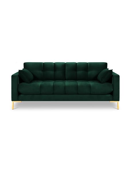 Sofa z aksamitu Mamaia (2-osobowa), Tapicerka: 100% aksamit poliestrowy , Nogi: metal powlekany, Butelkowozielony aksamit, S 152 x G 92 cm
