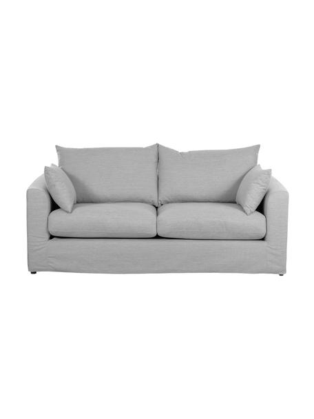 Bank Zach (2-zits), Bekleding: polypropyleen De hoogwaar, Poten: kunststof, Geweven stof grijs, B 183 x D 90 cm