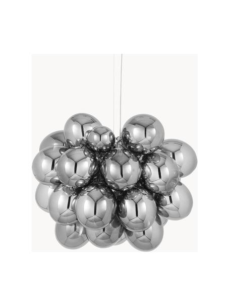 Glaskugel Pendelleuchte Gross Grande, Baldachin: Nickel, verchromt, Chromfarben, Ø 62 x H 50 cm