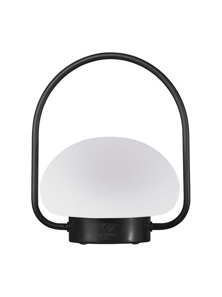 Přenosná stmívatelná venkovní stolní lampa Sponge, Bílá, černá, Ø 23 cm