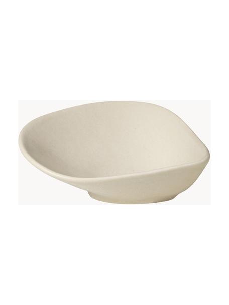 Handgemaakte snackschalen Limfjord in organische vorm, 2 stuks, Keramiek, Lichtbeige, B 11 x L 10 cm