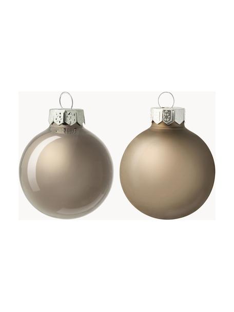 Weihnachtskugel-Set Evergreen, 6 Stück, Hellgrau, Ø 4 x H 4 cm, 16 Stück