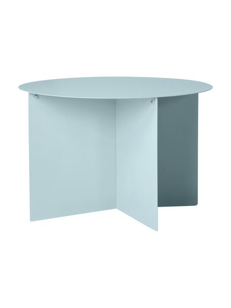 Tavolino rotondo da salotto in metallo azzurro Dinga, Metallo, verniciato a polvere, Azzurro, Ø 60 x Alt. 40 cm
