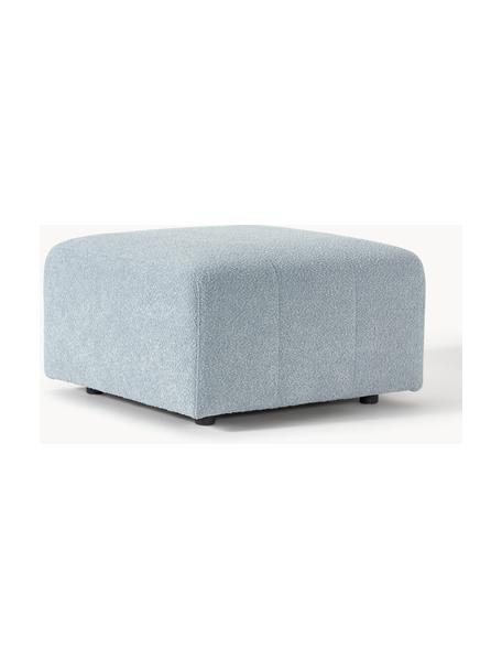 Pouf en bouclette Lena, Bouclette bleu ciel, larg. 76 x prof. 76 cm