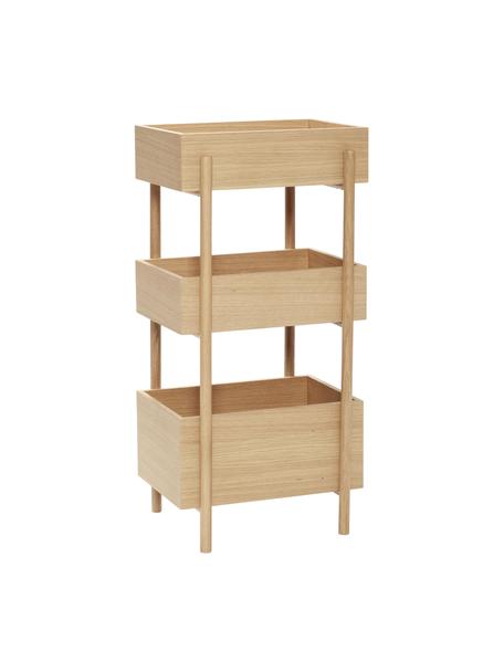 Wandrek Stack van eikenhout, Eikenhout, FSC-gecertificeerd, Eikenhout, B 43 x H 90 cm