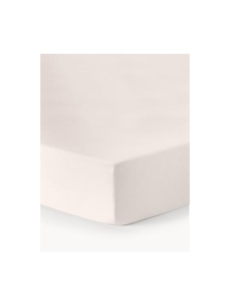 Topper hoeslaken Biba, flanel, Weeftechniek: flanel Flanel is een knuf, Beige, B 160 x L 200 cm, H 15 cm