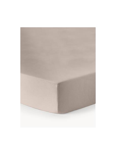 Topper-Spannbettlaken Biba, Flanell, Webart: Flanell, Beige, B 160 x L 200 cm, H 15 cm