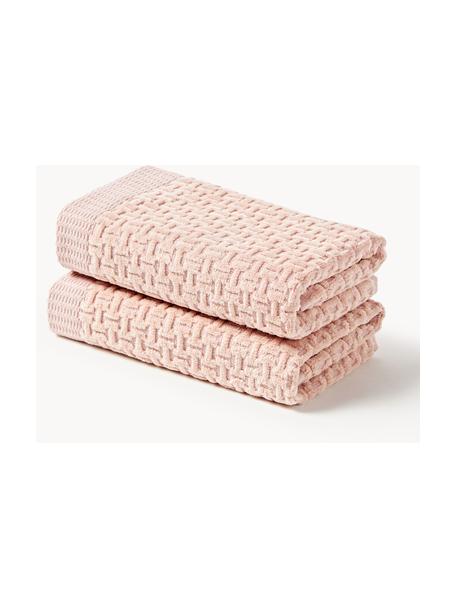 Ręcznik Niam, różne rozmiary, Brzoskwiniowy, Ręcznik dla gości XS, S 30 x D 30 cm, 2 szt.