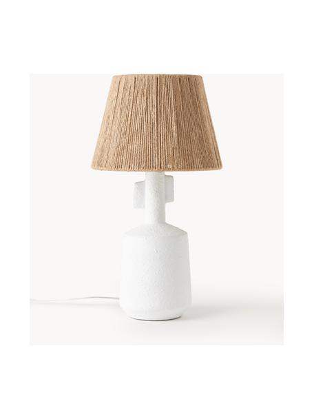 Lampa stołowa z ceramiki Alicia, Brązowy, Ø 26 x W 49 cm
