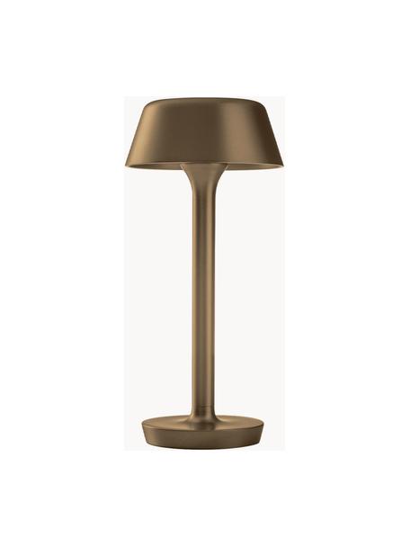 Malá stolová LED lampa Firefly In The Sky, Potiahnutý hliník, Odtiene zlatej, tmavá, Ø 12 x V 27 cm