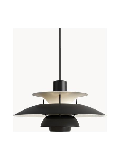 Lámpara de techo PH 5, Cable: cubierto en tela, Negro, Ø 50 x Al 27 cm
