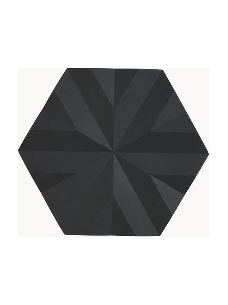 Topfuntersetzer Ori, 2 Stück, Silikon, Schwarz, L 16 x B 14 cm