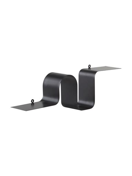 Metalen wandrek Caterpillar, Gecoat metaal, Zwart, B 64 x H 19 cm