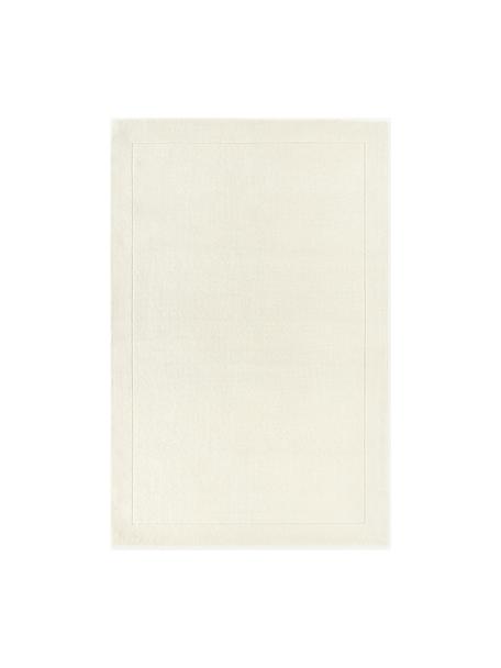 Ručně všívaný vlněný koberec s nízkým vlasem Jadie, Krémově bílá, Š 120 cm, D 180 cm (velikost S)
